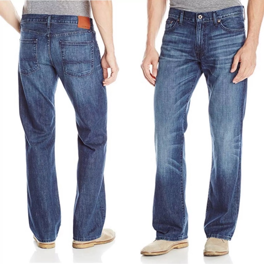 $100 Lucky Brand Men's 32 X 32 Blue 361 Vintage Straight Leg Indian Wells Jeans